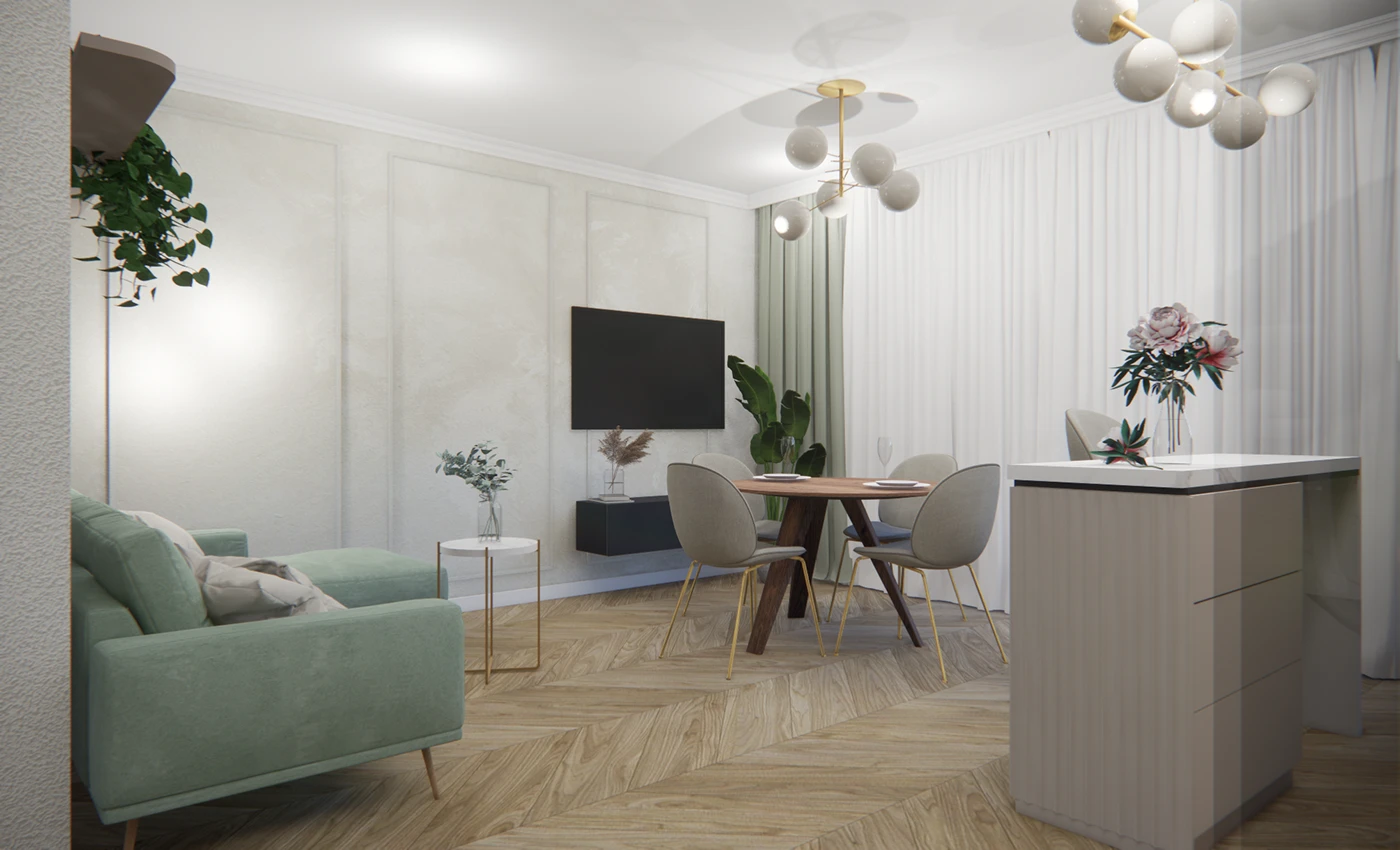Salon z aneksem kuchennym — 2021 — photo 4
