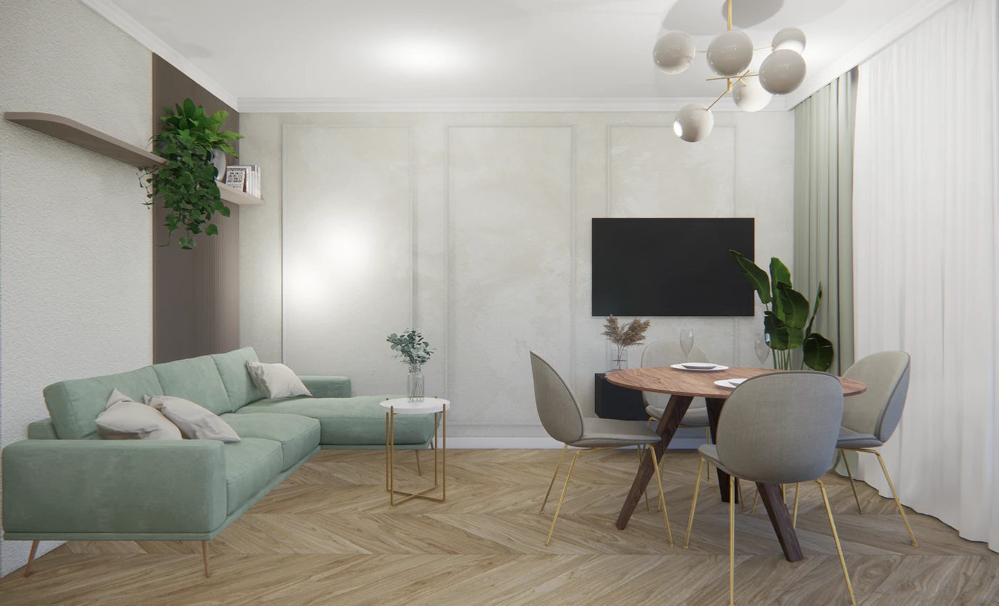 Salon z aneksem kuchennym — 2021 — photo 6